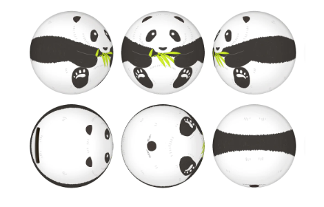 P-Ball: C1056 Panda Puzzle Coin ball