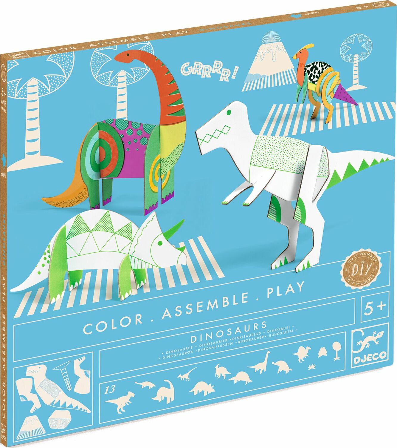 Dinosaurs Color. Assemble. Play
