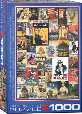 World War I & II Vintage Posters 1000-Piece Puzzle