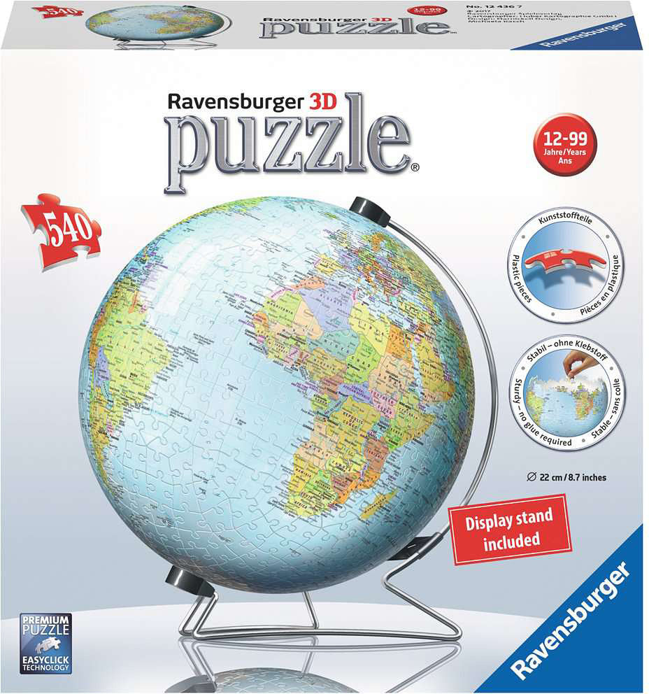 The Earth 3D 540 pc Puzzle