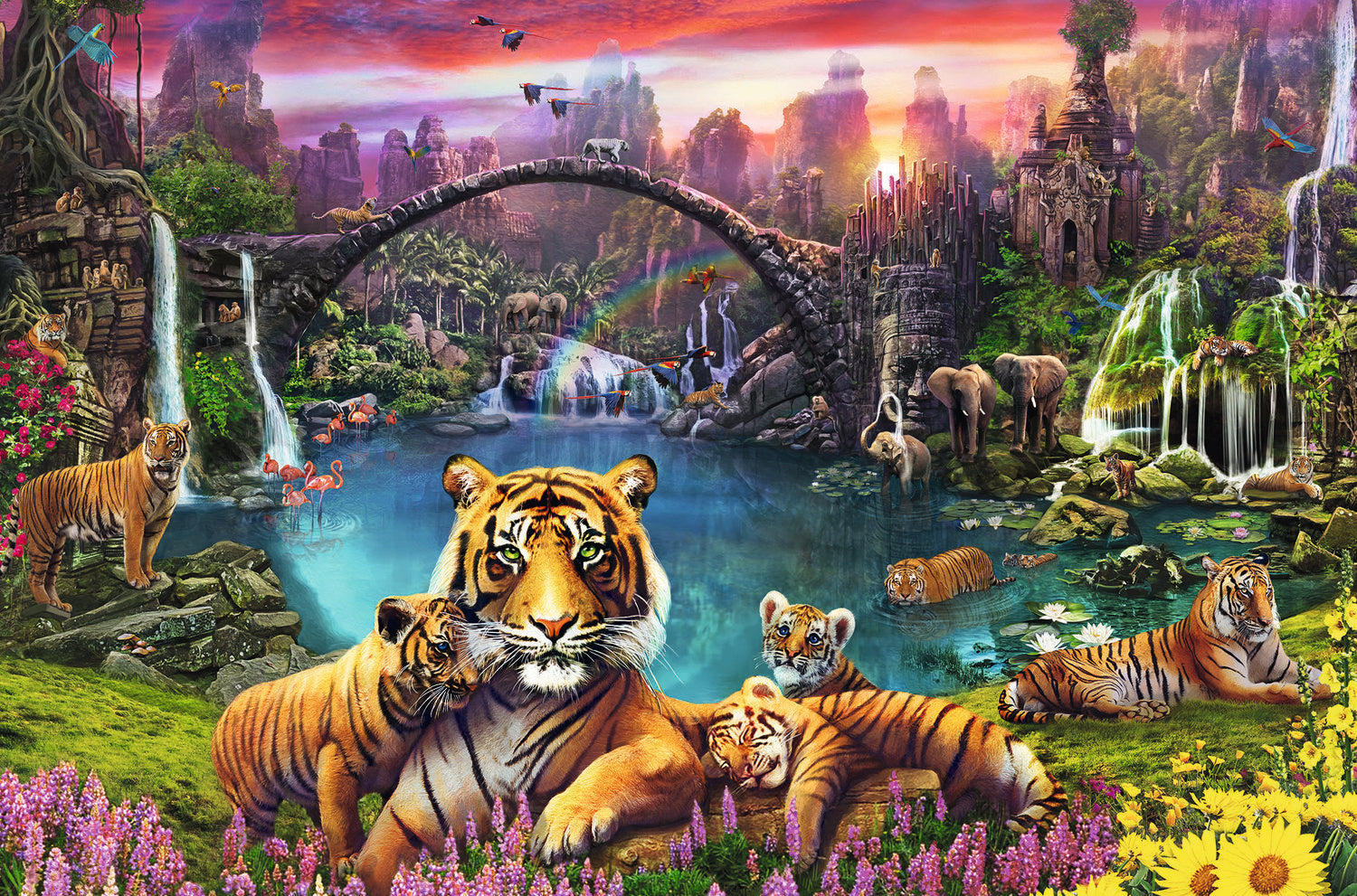 Tigers in Paradise 3000 pc Puz