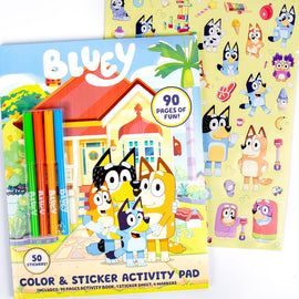 Bluey Color and Sticker Playset