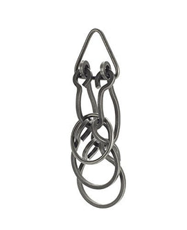 Collaborative Effort Tavern Pu by Tucker Jones House is a unique mechanical puzzle featuring interlocking rings designed to challenge problem-solving skills. Perfect for puzzle enthusiasts, this intricate design showcases quality craftsmanship and a modern aesthetic.