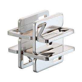 The Cast Hashtag by Hanayama is a unique mechanical puzzle featuring interlocking metal pieces designed to challenge your problem-solving skills. Its shiny, silver finish and intricate design make it an eye-catching addition to any collection, perfect for puzzle enthusiasts.