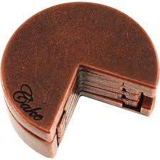 The Hanayama Cast Cake is a unique mechanical puzzle designed in the shape of a slice of cake. It features intricate interlocking pieces made from high-quality metal, showcasing a rich brown finish with detailed carving. The puzzle aims to challenge your problem-solving skills as you figure out how to separate and reassemble the pieces.