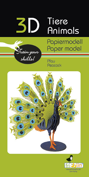 3D Paper Model Peacock
