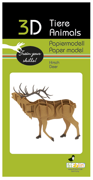 3D Paper Model Deer
