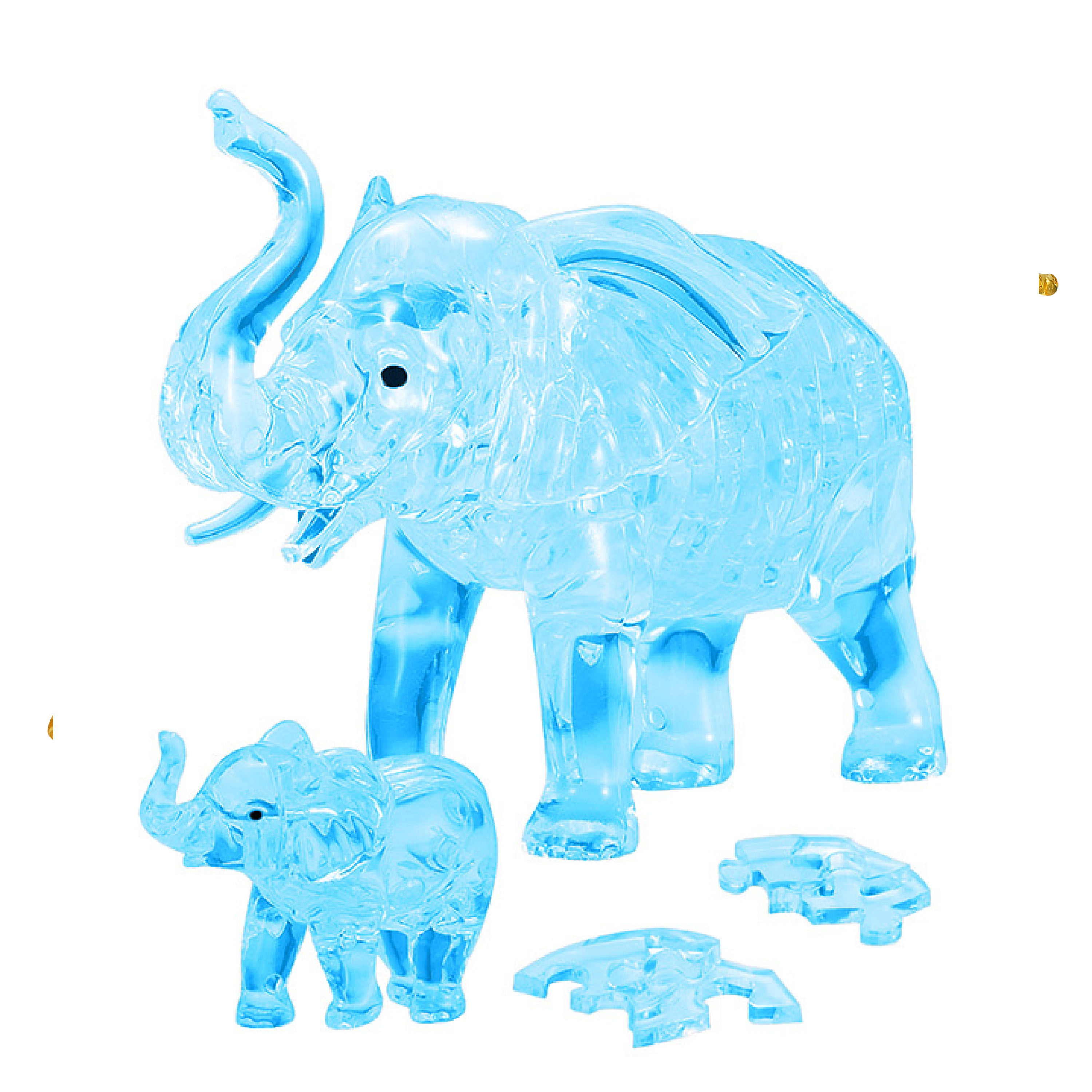 3D Crystal Puzzle: Elephant & Baby