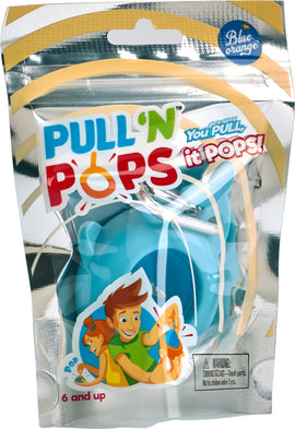 Big Bubble Narwal Keychain by Blue Orange U.S.A., featuring a vibrant design. It's a fidget toy perfect for stress relief and fun, suitable for ages 6 and up.