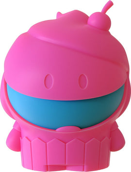 The Needoh Dohjee is a colorful fidget toy featuring a cute character design. It has a pink cupcake hat and a blue body, making it visually appealing and perfect for stress relief. This tactile toy is designed for squeezing and fidgeting, promoting sensory play for all ages.