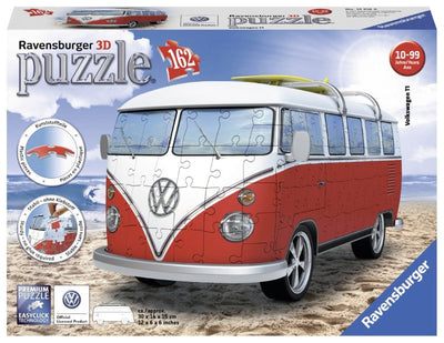 The box for a 3D jigsaw puzzle of a VW bus