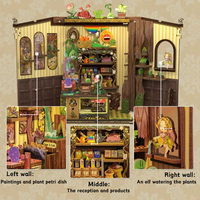 Fantasy Plant Shop Model Detailed Look at Walls