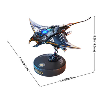 Manta Ray Assembled with Measurements