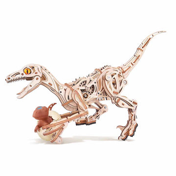Velociraptor Robotime DIY Build Completed