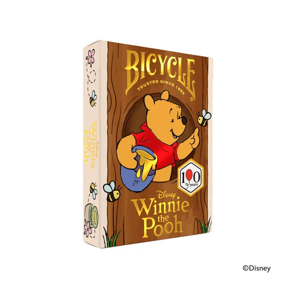 Bicycle Winnie the Pooh playing cards tuck box on a white background