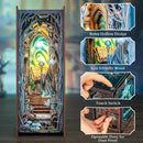 Gate of Wonderland Book Nook Design, Material, Lighting, and Dust Proof Door