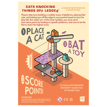 Back of the box with a description of how to play the game