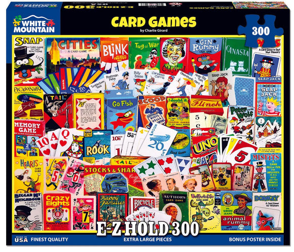 White Mountain Card Games Puzzle 300 Pieces Box