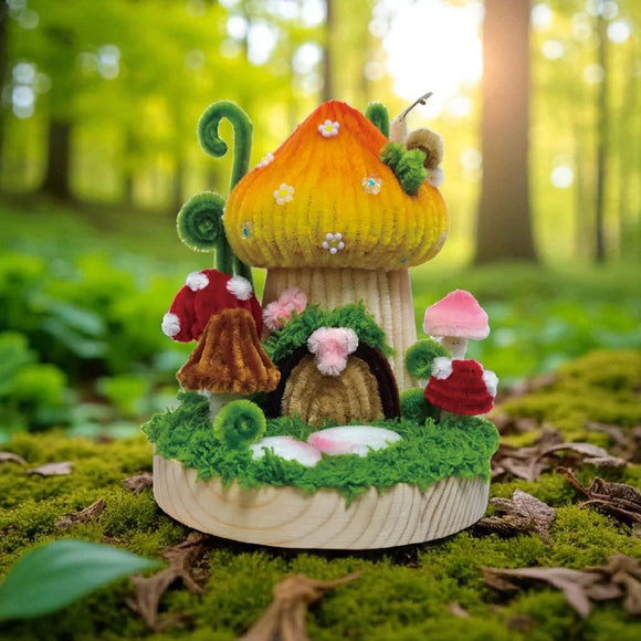 Chenille Mushroom House Kit