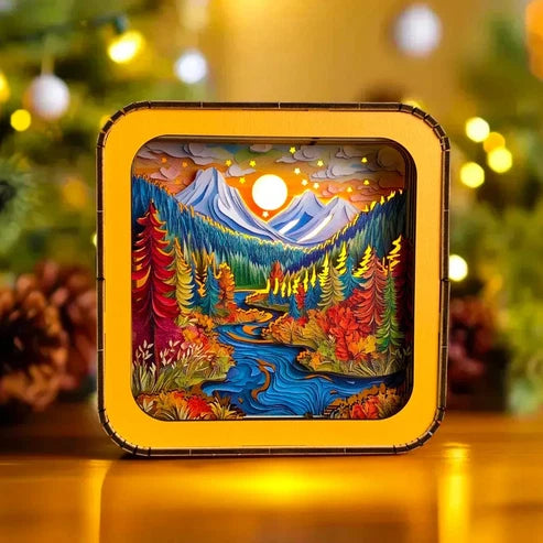 fully assembled wooden night lamp