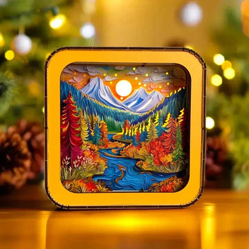 fully assembled wooden night lamp
