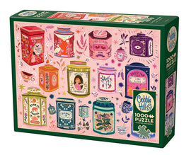 Tea Tin Treasures 1000 Piece Puzzle Box