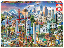 North America Landmarks 1500pc