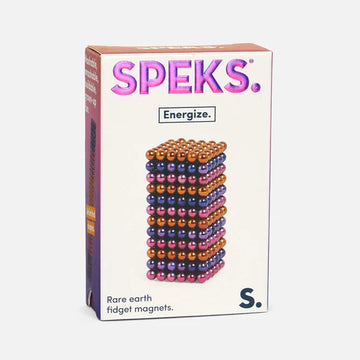 Speks Mini Magnet Balls Energize - metallic orange blue and pink