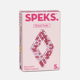 Speks Mini Magnet Balls Cheat Code - matte white and pink