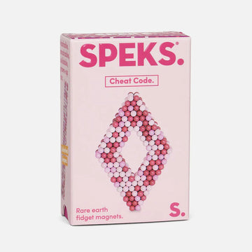 Speks Mini Magnet Balls Cheat Code - matte white and pink
