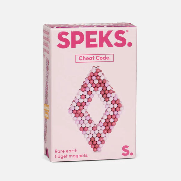 Speks Mini Magnet Balls Cheat Code - matte white and pink