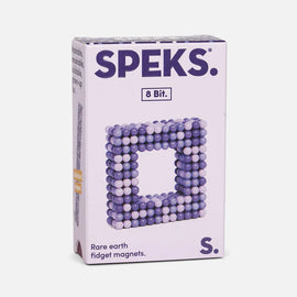 Speks Mini Magnet Balls 8 Bit, in 3 shades of purple