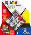 The Perplexus Rubik's Fusion 3x3 by Spin Master Games is a unique mechanical puzzle that combines a 3D maze with a traditional Rubik's Cube. The puzzle features a transparent casing revealing numerous intricate pathways and over 200 obstacles inside, challenging players to navigate the marble through the maze while also aligning the colors on each face. Suitable for ages 8 and up, this puzzle offers both visual appeal and mental stimulation.