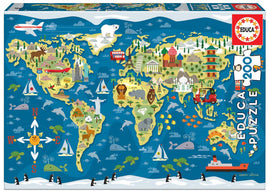 World Map 200pc