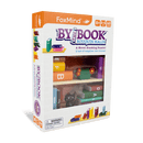 The 'By the Book' mechanical puzzle by FoxMind, featuring a colorful stacking design that resembles books. The box showcases vibrant pieces including a cat and flowers, inviting kids aged 8 and up to engage in a fun stacking challenge. Ideal for developing fine motor skills and creativity while enjoying a unique puzzle experience.