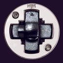 The Cast Hex is a mechanical puzzle featuring a circular design with a metallic finish. It has a center puzzle piece that rotates and interlocks with surrounding parts, designed to challenge the mind. Ideal for puzzle enthusiasts and a stylish addition to any collection.