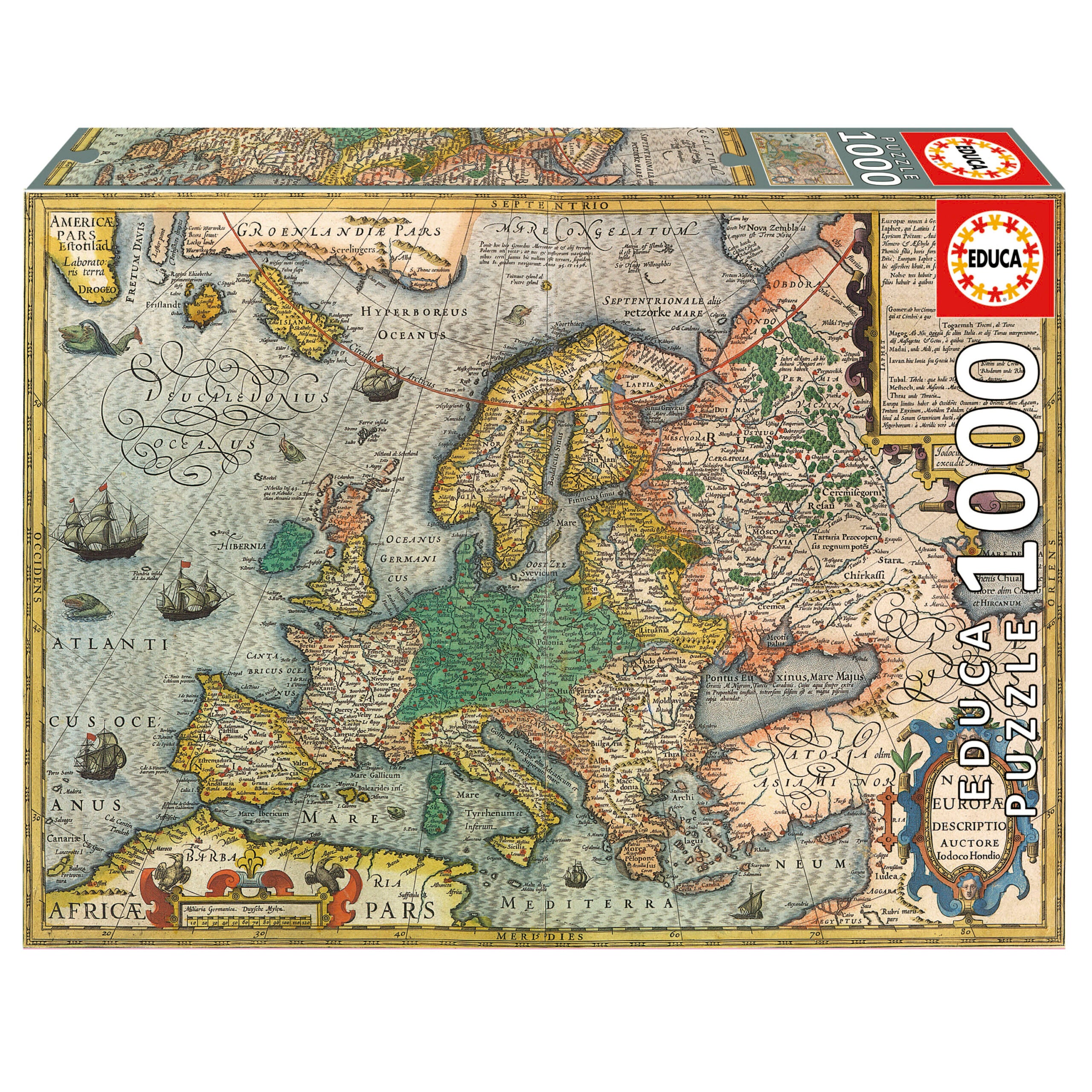 MAP OF EUROPE 1000PC