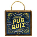 The Big Pub Quiz is a vibrant board game designed by Professor Puzzle, featuring a wooden box with a rope handle. It includes 10 categories, such as Food & Drink, Science & Nature, and Art & Literature, with a total of 1,000 questions for fun and engaging group play. Suitable for 3 or more players or multiple teams aged 14 and up.