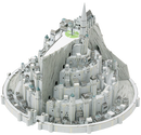 A detailed 3D model kit of Minas Tirith, featuring intricate architectural designs and snowy mountain landscapes. Perfect for DIY enthusiasts and fans of fantasy.