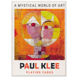 Paul Klee Card Deck by Piatnick featuring vibrant, abstract artwork. The deck showcases colorful geometric shapes and figures inspired by Klee's unique style, perfect for art lovers and game enthusiasts alike.