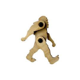 Loopets Bigfoot by Zootility is a charming DIY kit depicting the mythical Bigfoot figure. Made from durable wood, this movable model features joints that allow for dynamic posing. Ideal for crafting enthusiasts and as a unique gift for lovers of folklore, this kit combines fun with creativity.