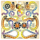 A DIY kit titled 'Mollusca: Octopus Rainbow' by JCR Work. The kit features colorful and intricate designs of octopus arms and body parts, with instructions for assembly. The punch-out pieces include vibrant illustrations of the octopus, encouraging creativity in how to attach the arms.