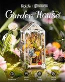 The Garden House DIY Book Nook by Robotime features a detailed miniature scene inside a beautiful glass house. There are plants, cozy furniture, and decorative elements that create a serene atmosphere. This DIY kit is perfect for home decor enthusiasts and makes an ideal gift for anyone who enjoys crafting.
