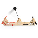 VolleyShot game by Fat Brain featuring a wooden game board with two scoring areas and a black ball suspended by a thin stick. The game combines elements of strategy and skill, making it an exciting option for family fun and friendly competitions.