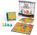 Zoo Rendezvous by Fat Brain is a vibrant mechanical puzzle game featuring colorful animal pieces and a playful jungle-themed design. The game includes a puzzle board, challenge cards, and animal figurines that players must strategically arrange. Ideal for ages 8 and up, it promotes critical thinking and problem-solving skills while providing engaging fun for families and friends.