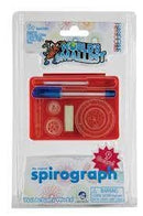 The World's Smallest Spirograph by Super Impulse, featuring a compact kit that includes spirograph gears, a drawing tool, and a colorful design on the packaging. Perfect for on-the-go creativity and artistic fun for all ages.