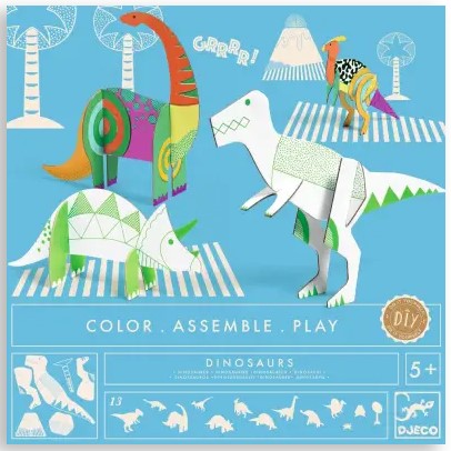 Dinosaurs Color. Assemble. Play