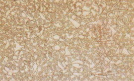 Intricate jigsaw puzzle named Nantucket by Liberty Puzzles, featuring a variety of whimsical shapes including animals, boats, and abstract designs, all crafted from quality wood for a delightful challenge.