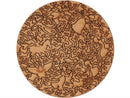 The Tannenwald jigsaw puzzle by Klimt, produced by Liberty Puzzles, features intricate, swirling designs in a circular shape. The wooden pieces showcase various animals and nature-inspired motifs, making it an engaging and artistic puzzle.