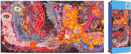 Jigsaw puzzle titled 'Revival of Life' by Antalope Puzzles, featuring a vibrant and colorful image of a phoenix surrounded by abstract floral patterns and colorful details, ideal for puzzle enthusiasts and art lovers.